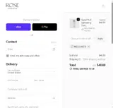 Rose MD Skin coupon verification screenshot