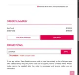 LOVEROS coupon verification screenshot