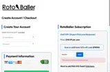 Roto Baller coupon verification screenshot