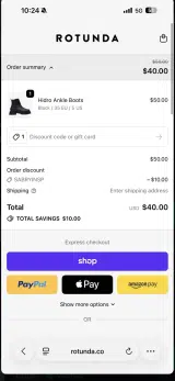 SABRYINSP coupon verification screenshot