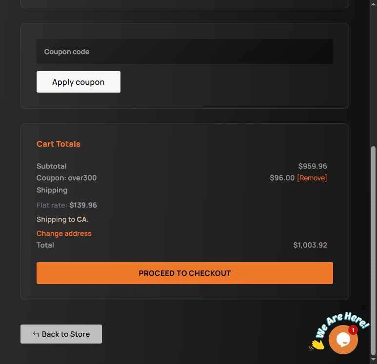 Royal Tiger Imports checkout page showing Royal Tiger Imports coupon code box | Screenshot taken by SimplyCodes community member on Jun 28, 2025