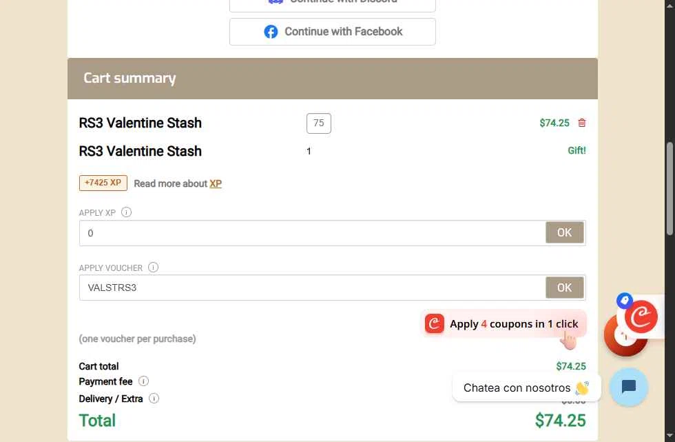 RPGStash checkout page showing RPGStash promo code box | Screenshot taken by SimplyCodes community member on Feb 13, 2026