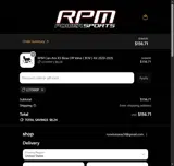 RPM Powersports coupon verification screenshot