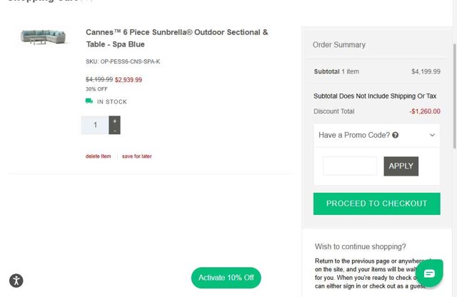 RST Brands checkout page showing RST Brands coupon code box | Screenshot taken by SimplyCodes community member on Jul 29, 2025