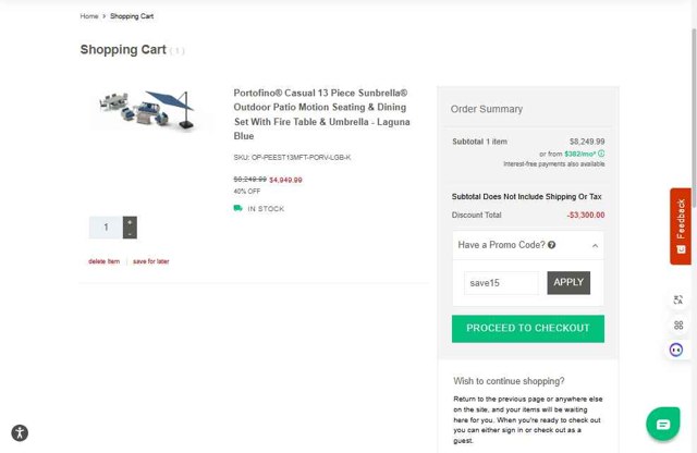 RST Brands checkout page showing RST Brands coupon code box | Screenshot taken by SimplyCodes community member on Jul 29, 2025
