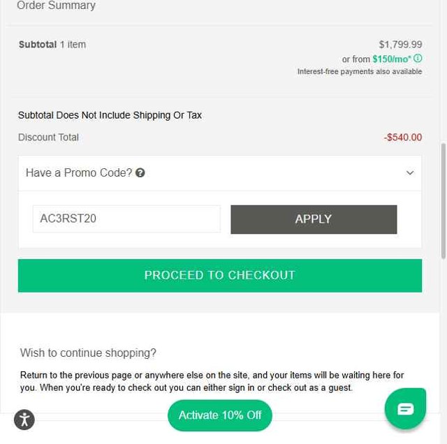 RST Brands checkout page showing RST Brands coupon code box | Screenshot taken by SimplyCodes community member on Jun 26, 2025