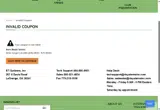 RT Systems coupon verification screenshot