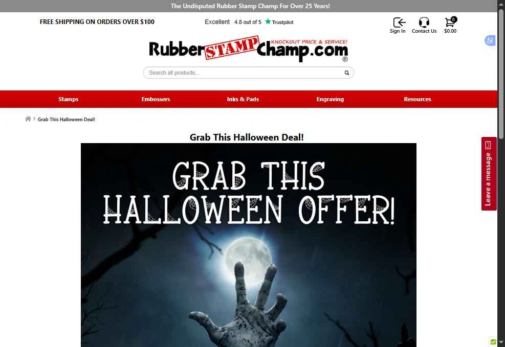 RubberStampChamp checkout page showing RubberStampChamp coupon code box | Screenshot taken by SimplyCodes community member on Dec 27, 2025