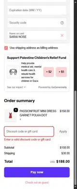 Ruby NZ coupon verification screenshot