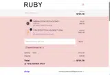 Ruby NZ coupon verification screenshot