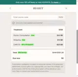 CART20 coupon verification screenshot
