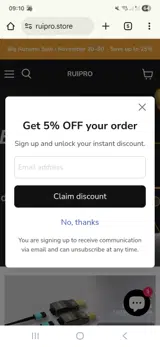 RUIPRO coupon verification screenshot