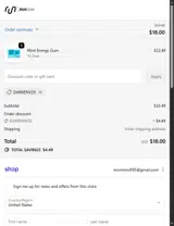 DARRENV20 coupon verification screenshot