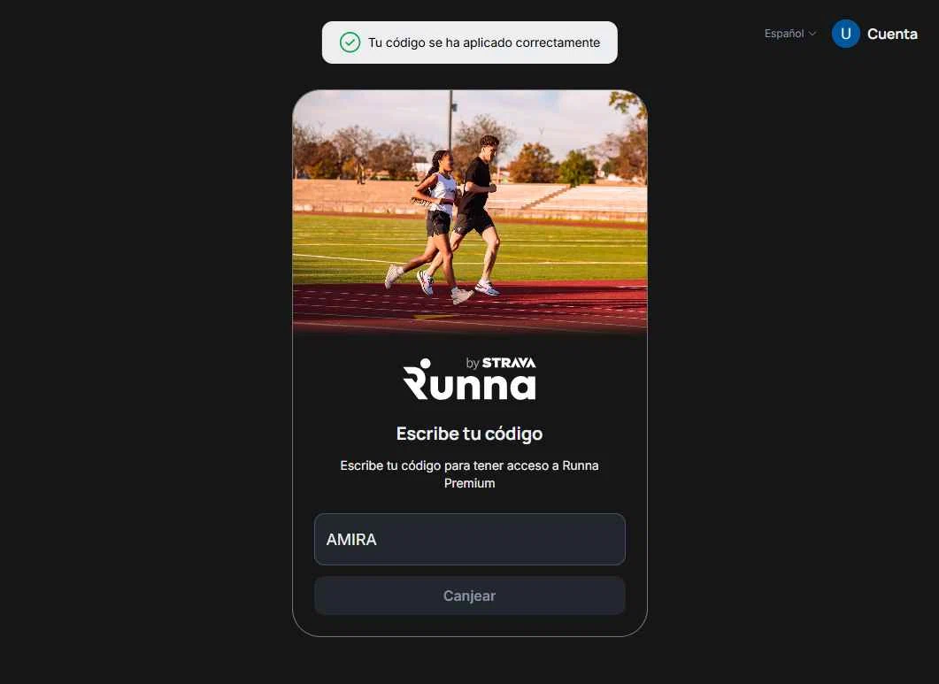 Runna checkout page showing Runna discount code box | Screenshot taken by SimplyCodes community member on Feb 3, 2026