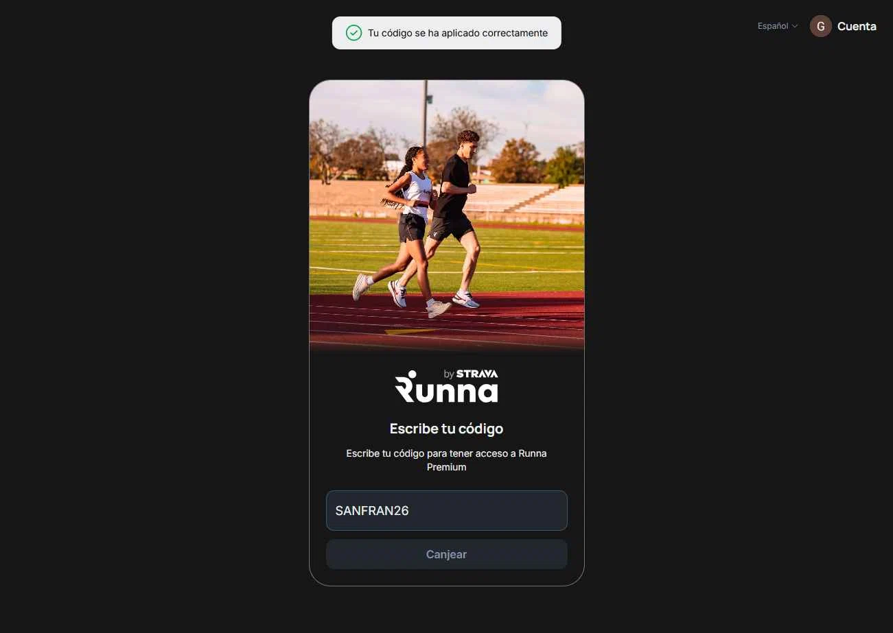 Runna checkout page showing Runna discount code box | Screenshot taken by SimplyCodes community member on Feb 11, 2026