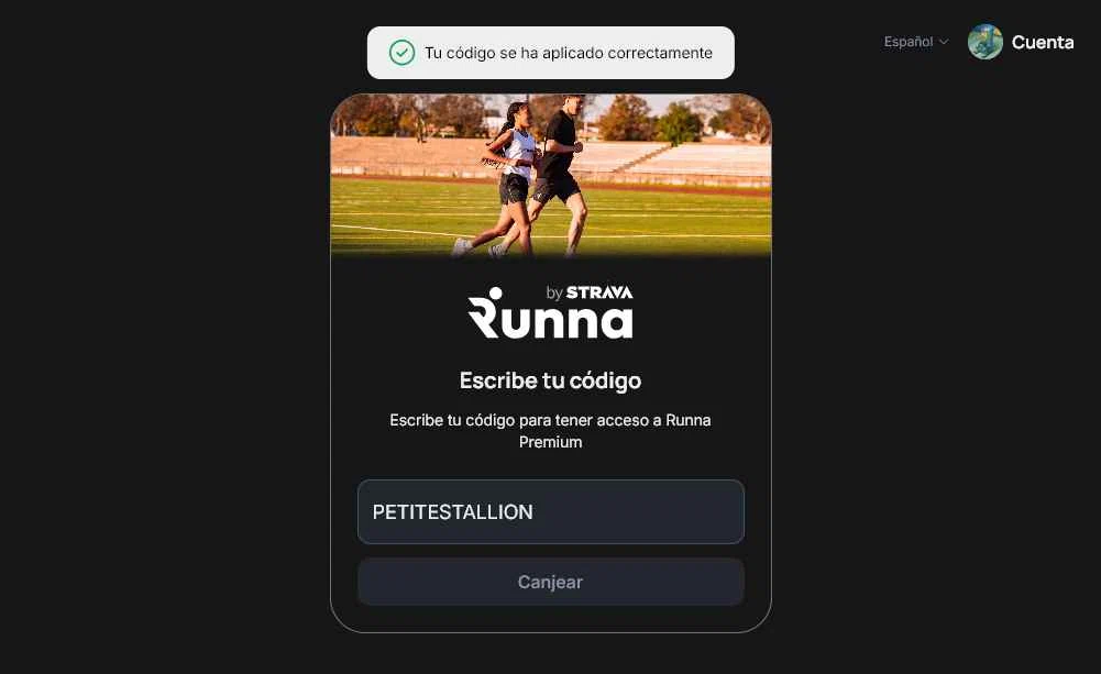 Runna checkout page showing Runna discount code box | Screenshot taken by SimplyCodes community member on Feb 4, 2026