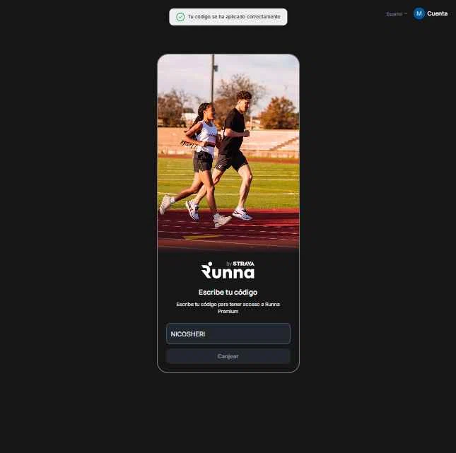 Runna checkout page showing Runna discount code box | Screenshot taken by SimplyCodes community member on Feb 3, 2026