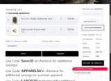 Runner's Edge coupon verification screenshot