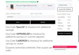 Runner's Edge coupon verification screenshot