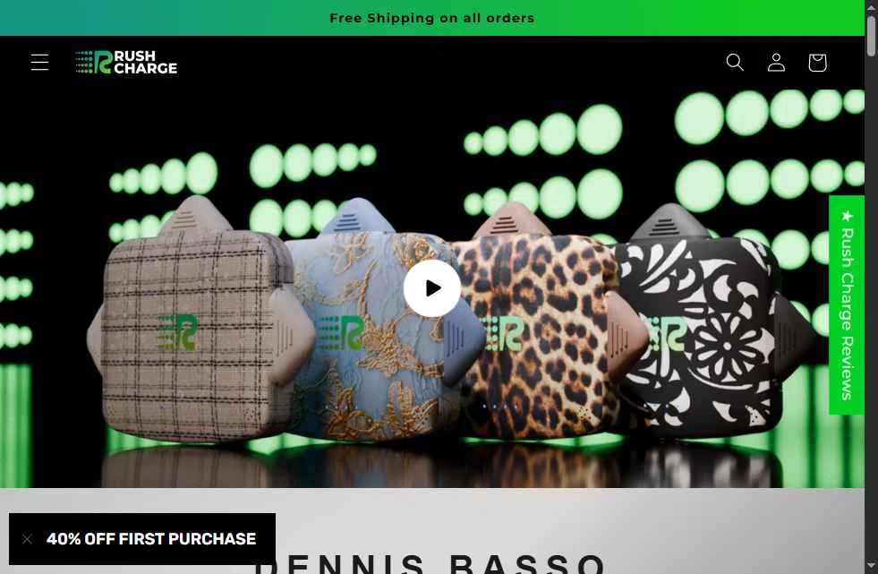 Rush Charge checkout page showing Rush Charge discount code box | Screenshot taken by SimplyCodes community member on Jan 25, 2026