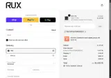RUX*AFFILIATE#RUBEE10 coupon verification screenshot