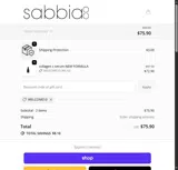 WELCOME10 coupon verification screenshot