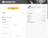 SABINETEK coupon verification screenshot