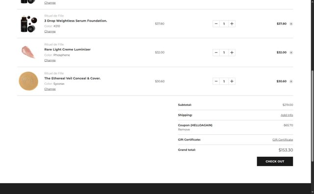 Safe & Chic checkout page showing Safe & Chic coupon code box | Screenshot taken by SimplyCodes community member on Aug 22, 2025