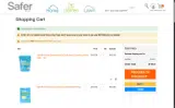 Safer Brand coupon verification screenshot