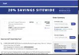 WEBSALE20 coupon verification screenshot
