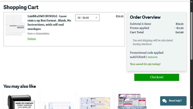 Sage checkout page showing Sage promo code box | Screenshot taken by SimplyCodes community member on Aug 29, 2025