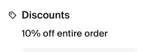 ELISEBRONTE coupon verification screenshot