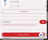 Salon Brands coupon verification screenshot