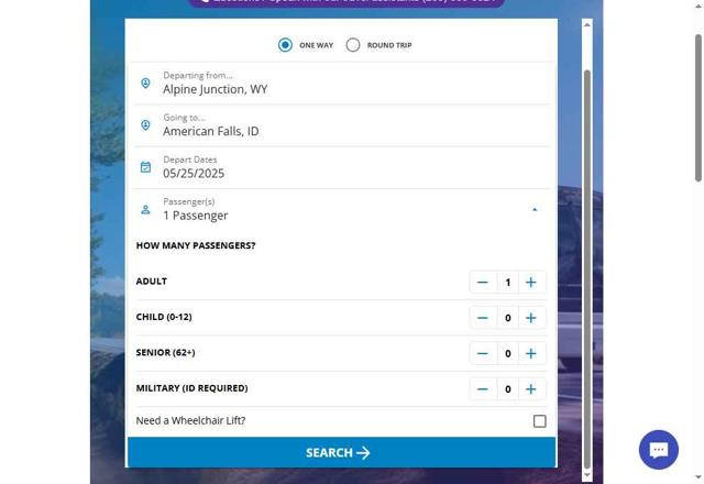 Salt Lake Express checkout page showing Salt Lake Express coupon code box | Screenshot taken by SimplyCodes community member on May 25, 2025