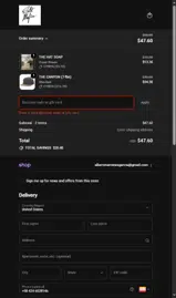 Salt Mafia coupon verification screenshot