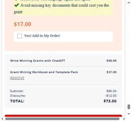 SamCart checkout page showing SamCart coupon code box | Screenshot taken by SimplyCodes community member on Jan 10, 2026