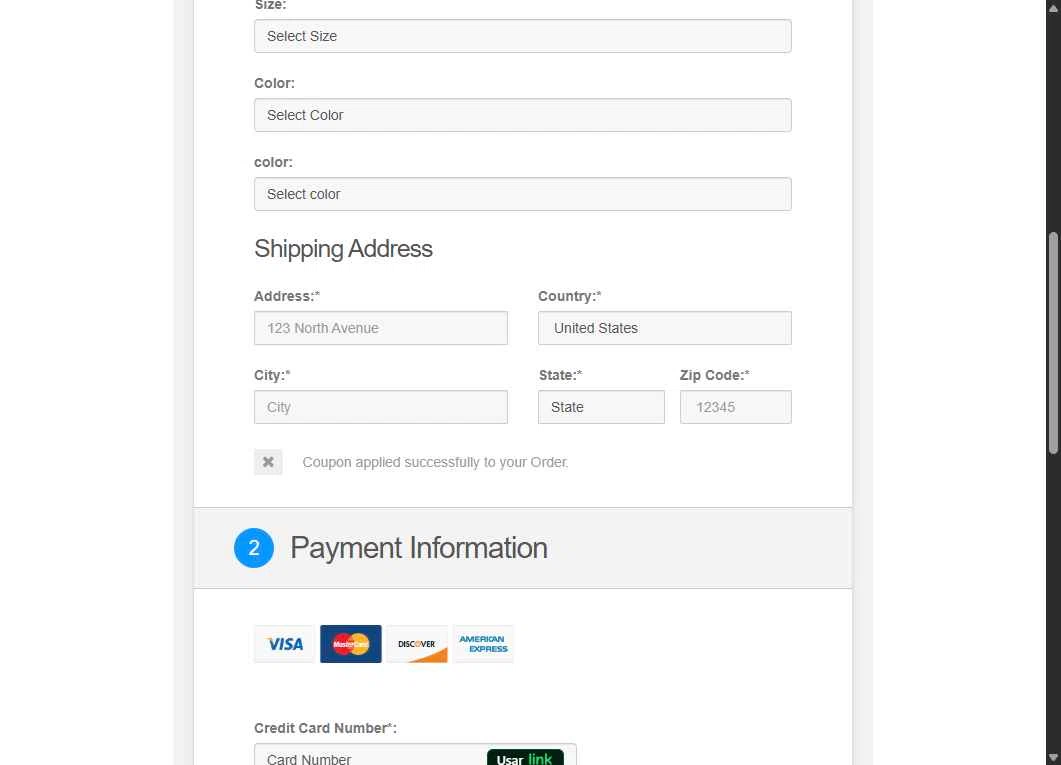 SamCart checkout page showing SamCart coupon code box | Screenshot taken by SimplyCodes community member on Nov 12, 2025