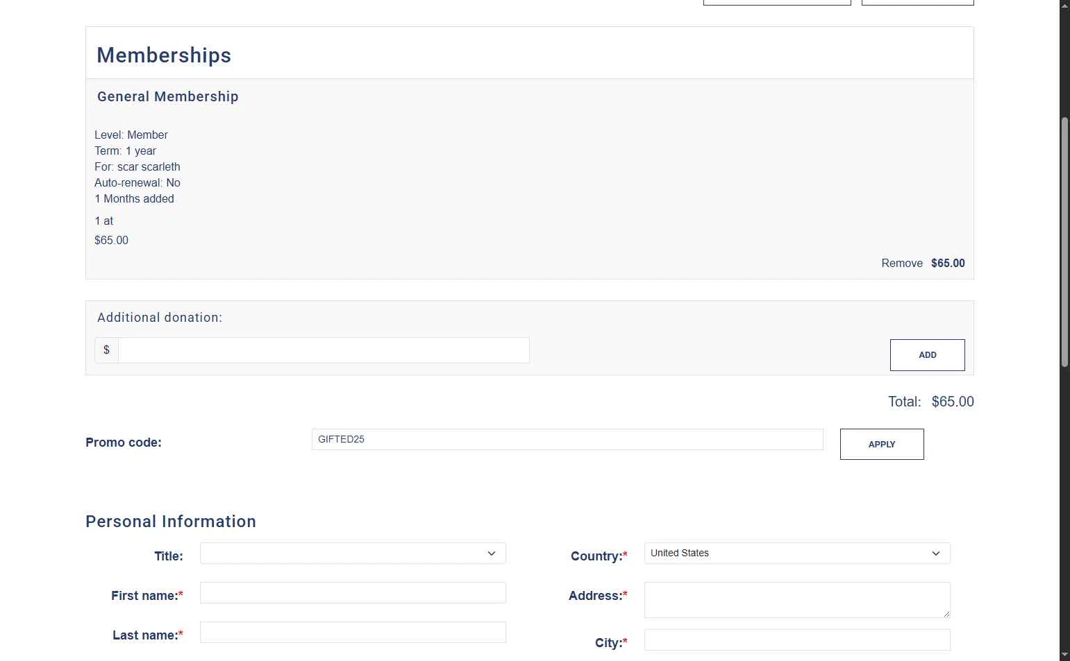 San Antonio Museum of Art checkout page showing San Antonio Museum of Art promo code box | Screenshot taken by SimplyCodes community member on Nov 28, 2025