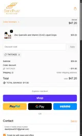 TIKTOK25 coupon verification screenshot