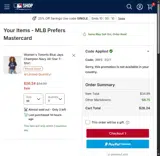 San Diego Padres coupon verification screenshot