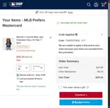 San Diego Padres coupon verification screenshot