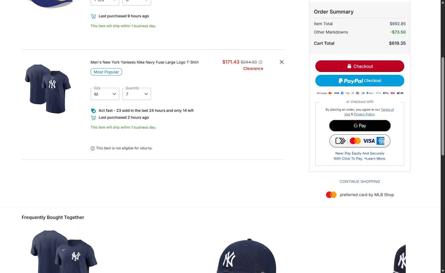San Diego Padres checkout page showing San Diego Padres promo code box | Screenshot taken by SimplyCodes community member on Feb 24, 2026