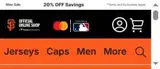 San Francisco Giants coupon verification screenshot