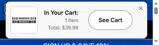 San Jose Earthquakes coupon verification screenshot