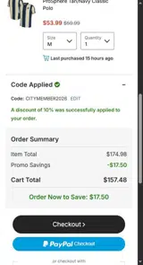 San Jose Earthquakes coupon verification screenshot