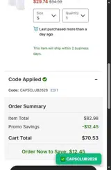 San Jose Earthquakes coupon verification screenshot