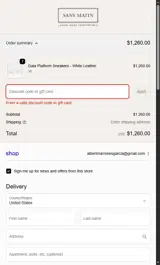 WELCOME15 coupon verification screenshot
