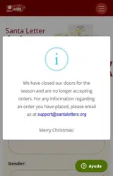 Santa Letter Factory coupon verification screenshot