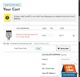 Sanzo Specialties coupon verification screenshot