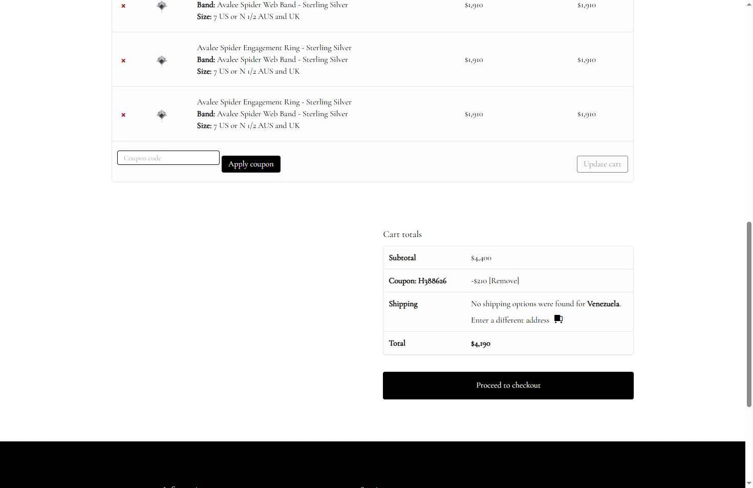 Sapphire Studios Design checkout page showing Sapphire Studios Design coupon code box | Screenshot taken by SimplyCodes community member on Oct 3, 2025